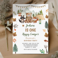 Boho Woodland Camper Premier anniversaire