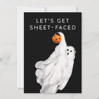 Invitation Boire Amusant Adulte Halloween Fête Fantôme