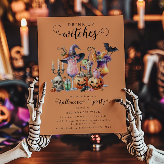 Invitation Boire Des Sorcières Cocktails (Créateur téléchargé)