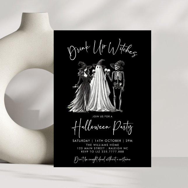 Invitation Boire des sorcières Cocktails Adulte Halloween Par (Créateur téléchargé)