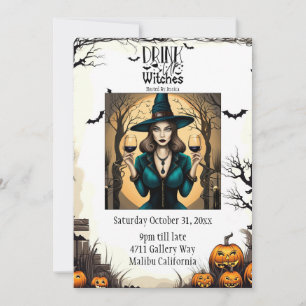 Invitation Boire des sorcières Halloween