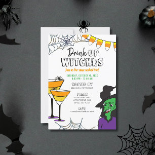 Invitation Boire des sorcières Halloween