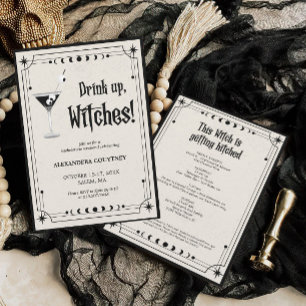Invitation Boire des sorcières Halloween Bachelorette Party I