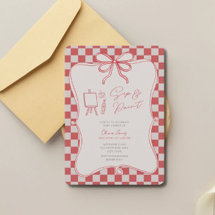 Invitation Boire et peindre baby shower