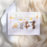 Bois Animaux Band Parade Baby shower mignon