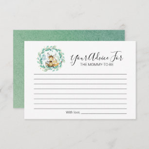 Invitation Bois Animaux Végétation Baby shower Conseils