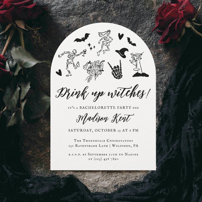 Invitation Bois des sorcières ! Bachelorette Whimsical éffray (Créateur téléchargé)