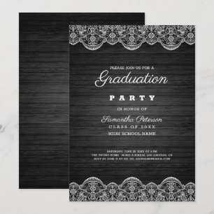Invitation Bois Et Dentelle