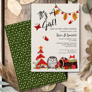 Invitation Bois Hérisson Hérisson Couples Bébé Garçon Douche