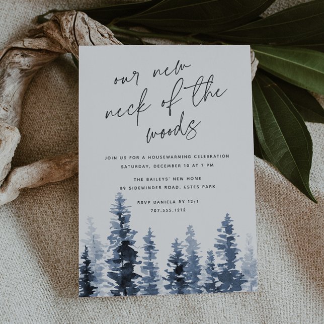 Invitation Bois | Nouveau cou du réchauffement des forêts (Créateur téléchargé)