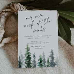 Invitation Bois Nouveau cou du réchauffement des forêts