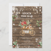 Bois rustique Chaîne d'hiver lumières Stock Le Bar