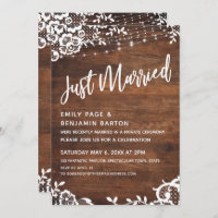 Bois rustique, lumières et dentelle Juste Marié Ty