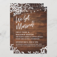 Bois Rustique, Lumières et Dentelle Nous nous somm