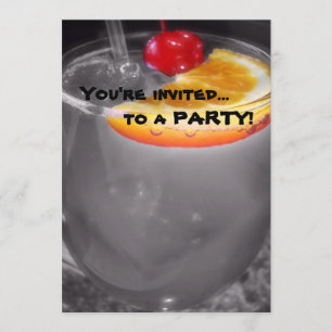 Invitation Boisson de cocktail d'heure heureuse