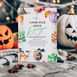 Invitation Boisson empoisonnée Cocktail Soirée Halloween pour