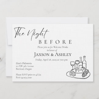Invitation Boissons de Bienvenue pour un Mariage M