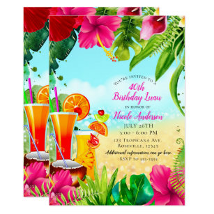 Invitations Faire Part Tropical Zazzle Fr