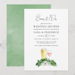 Invitation Boissons Tropicales Avant Les I Do