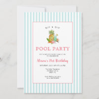Boissons tropicales Piscine party Anniversaire Inv
