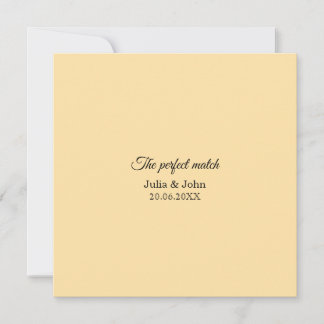Invitation Boîte d'allumettes de mariage Perfect Match – Édit