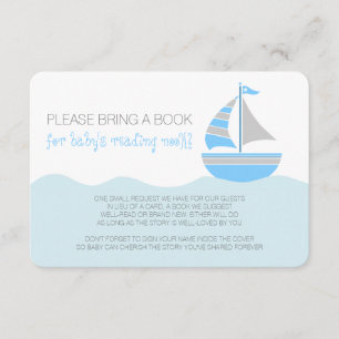 Invitation Boîtier de Baby shower nautique Blue Sailboat