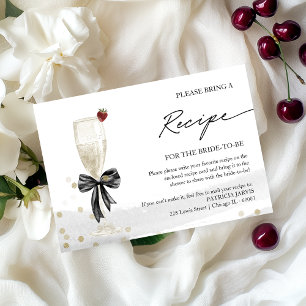 Invitation Boîtier de demande de Fête des mariées Champagne