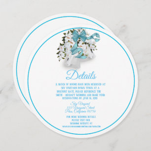 Invitation Boîtier élégant Mariage rond Magnolia