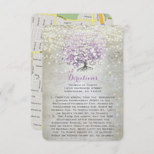 Invitation Boîtier Mariage Lavender Fairytale Lights Stars