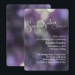 Invitation Bokeh Sweet sixteen clair violet 3<br><div class="desc">Personnalisé</div>