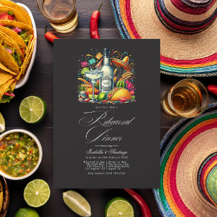 Invitation Bold Fiesta "Let's Taco 'Bout a Rehearsal Dinner"