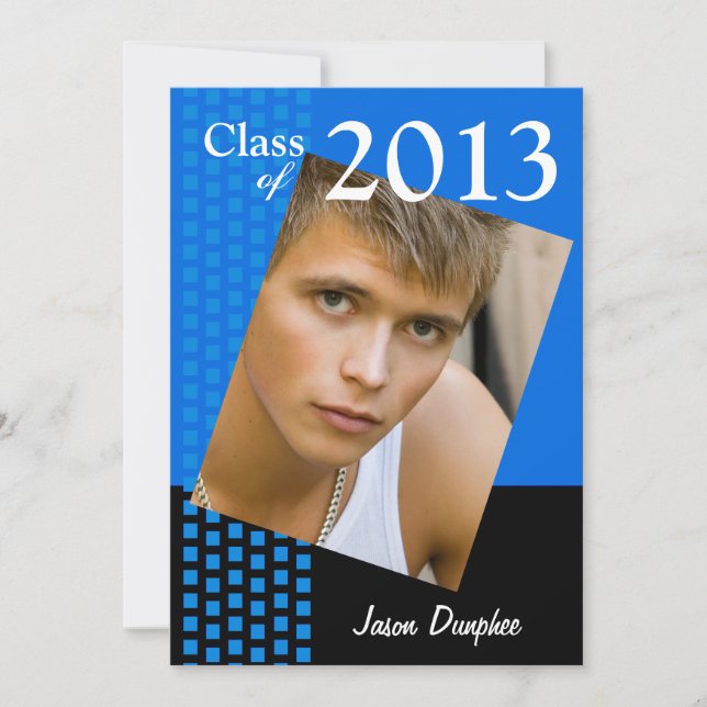 Invitation Bold Fresh Class of 2013 Grad Photo Party (Devant)