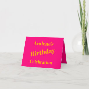 Invitation Bold Pink and Bright Orange Ajouter Photos Anniver