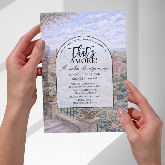 Invitation Bologna Italian Themed Bridal Shower (Bologna Italian Themed Bridal Shower Invitations
)