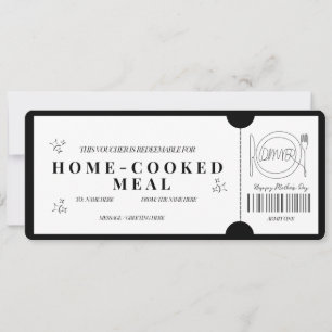 Invitation Bon de Réduction pour Repas Simple et Maison Fait 