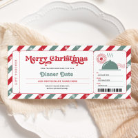 Bon de restaurant pour soirée dîner à Noël