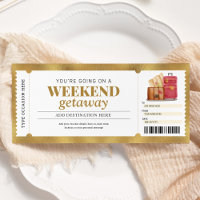 Bon de voyage cadeau Week-end d'évasion Or