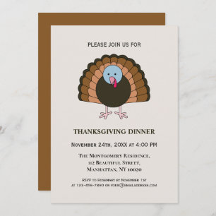 Invitation Bon thanksgiving Amical Grateful Blessé