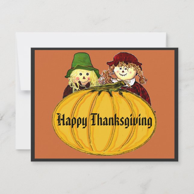 Invitation Bon thanksgiving Venez À La Fête (Devant)