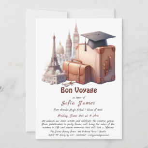 Invitation Bon Voyage - Un adieu coloré à Suc