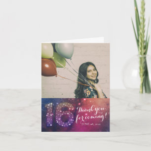 Invitation Bonbon 16 constellations de galaxie de Merci