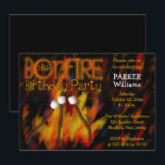 Invitation Bonfire Marshmellow Roast 16e fête d'anniversaire<br><div class="desc">Les flammes sont allumées dans ce design de fête d'anniversaire et prêtes pour vous à trinquer les marshmellows. Personnalisez simplement avec vos détails de fête de bonfire. Illustration originale et design par Holiday Hearts Designs (tous droits réservés).</div>