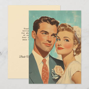 Invitation Bonheur Vintage Just Married