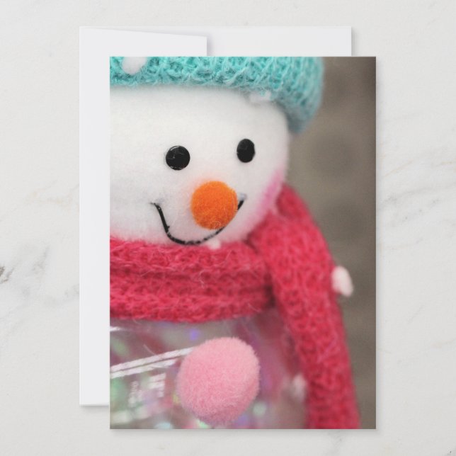 Invitation Bonhomme de neige (Devant)