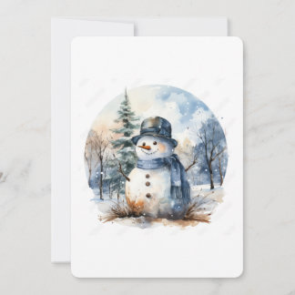 Invitation Bonhomme de neige
