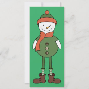Invitation Bonhomme de neige cool