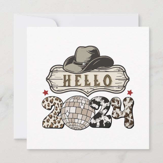 Invitation Bonjour 2024 occidental (Devant)