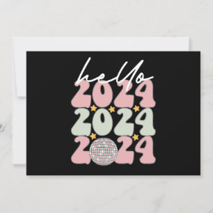 Invitation Bonjour 2024 Super Bonne année Noël