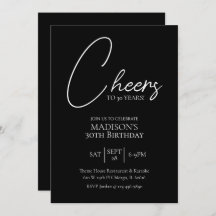 Bonjour à n'importe quel âge 30e anniversaire noir