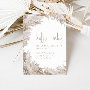 Invitation Bonjour Baby Baby shower Modèle d'invitation